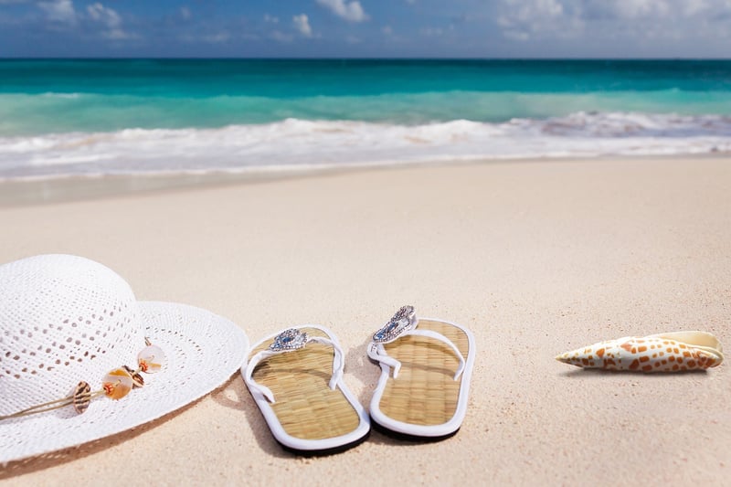 Travelers on the beach